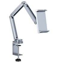 wiwu Support Bureau pour Smartphone et Tablette Clip + Fixation magnétique Argent