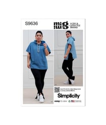 Patron Simplicity 9636 - Sweat et legging du 32 au 48 (FR) taille n°FR 32-40