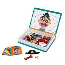 Magneti'book crazy faces garçon - janod - j02716 - jeu éducatif magnétique, aimante