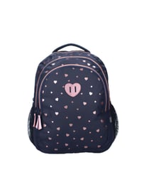 Sac à dos Mybagstory - Bleu - à cœurs