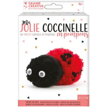 Graine créative - Kit Pompons - Coccinelle