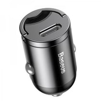 Baseus Chargeur Voiture Allume-cigare USB-C 30W Charge Rapide Noir