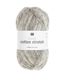 Laine à chaussettes Socks Cotton Stretch 4 fils 100 gr – Confort et élasticité - Rico Design 06 Stone