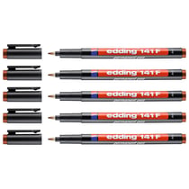 Lot de 5 Feutres permanents pointe fine 0,6 mm - EDDING - Marron - 141F