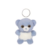 Peluche - Porte-clés en peluche Ours BLUE > bleu jeans – 8 cm