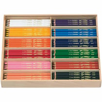 Crayons de couleur Lyra Super Ferby 1, L : 18 cm, mine 6,25 mm, ass. de couleurs, 12 pièces/ 1 Pq.