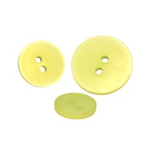 Lot de 3 boutons 2 trous satiné vert clair
