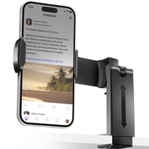 Avizar Support Multifonction pour Téléphone Bureau / Voiture / Train Noir