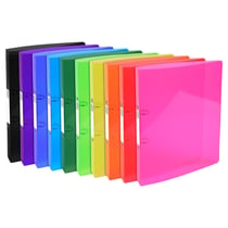 Classeur 2 anneaux 30mm IDERAMA PP - A4 maxi - Couleurs assorties - x 10 - Exacompta