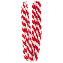 Fils chenille - Rouge et Blanc - 50 cm - 10 pcs