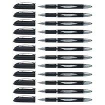 Lot de 12 Stylos roller UNI-BALL - Jetstream SX210 - Noir - Pointe moyenne 1 mm