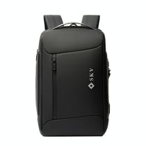 Sac À Dos Ordinateur Grande Capacité Antivol Étanche Avec Port USB 3.0 Bleu YONIS