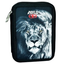 Trousse garnie No Fear Lion Laser 20 CM - 2 compartiments