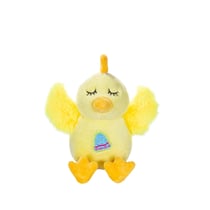 Peluche - Peluche Poussin jaune avec cloche bleue "Piou Piou Sonore" - 15 cm