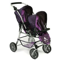 Poussette jumeaux twinny poupees - bayer chic 2000 - 69125 - poussette double