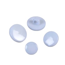 Bouton à queue nylon recylé bleu layette