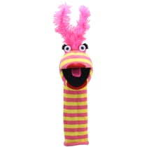 Marionnette à main Eco Sockettes - Lipstick - Puppet Company