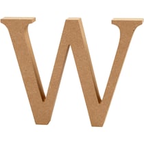 Lettre, W, H : 13 cm, ép. 2 cm, 1 pièce
