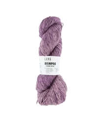 Pelote de coton et cupro (soie végane) à tricoter SIEMPRE - Lang Yarns 46 Violet