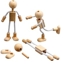 Flexi bonhommes, H : 12 cm, 4 set/ 1 Pq.