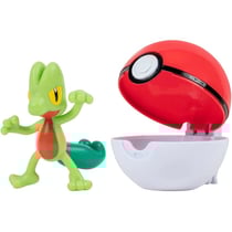 Pokemon clip 'n' go : arcko et sa poke ball - pokeball - figurine - bandai - 37914