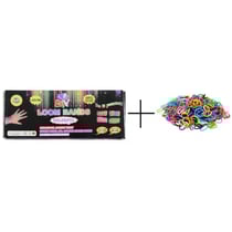 Kit de demarrage loom bands + 2 recharges - loisirs creatifs elastiques