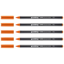 Lot de 5 feutres de coloriage - EDDING - Pointe moyenne 2 mm - Orange