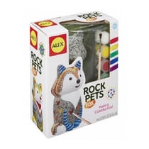 Renard en pierre a decorer 14 cm - kit peinture sur pierre - alex toys