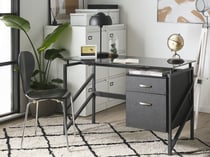Bureau MDF Noir MORITON - Beliani