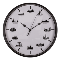 Horloge design Villes du Monde 30 cm