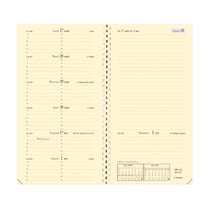 ITALNOTE SPIRALÉ PRESTIGE FR Recharge - 8,8x17 cm - Semainier - 12 mois et 1/2 de mi-décembre à décembre