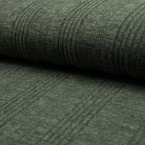 Tissu Maille Jersey rayures relief Vert kaki