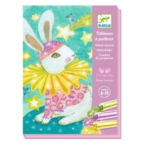 Tableaux paillettes carnaval des animaux - Djeco - Aqua