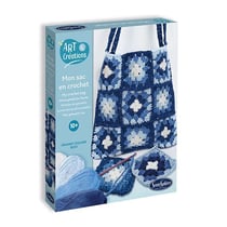 Art et creations - Mon sac en crochet bleu