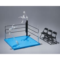 Tamashii Stage - Accessoires pour figurine Act Ring Corner & Folding Chair Set Neutral Ver.