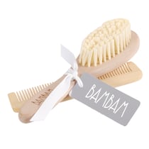 Brosse et peigne en bois - Bambam
