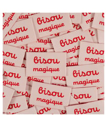Étiquettes tissées ©ikatee - Bisou Magique - x5 bisou