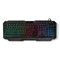 Nedis Clavier Gamer Filaire à Disposition France Rétroéclairé LED Noir