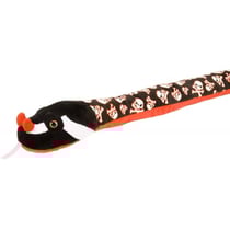 Peluche serpent tete de mort rouge et noir 135 cm - wild republic - 11111