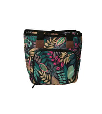 Sac tricot 23x26x14cm feuilles vertes jungle
