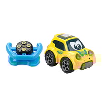 Voiture Télécommandée Suis-Moi Jaune avec Volant
