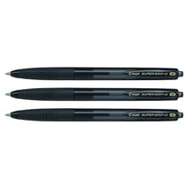 Stylo bille rétractable PILOT Super Grip G - Encre noire - Pointe moyenne