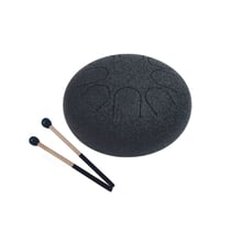 Mini Tongue Drum Noir Diamètre 15 cm - Omsaé
