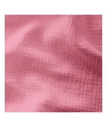 Tissu Double Gaze de coton gaufrée de 130 CM de largeur 64 Rose bonbon vendu par 50 cm