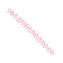 MégaCréa DIY - Ruban adhésif fantaisie 1,5 cm x 1 m noeuds rose