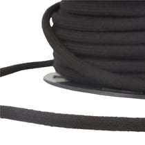 Bobine 30m Cordon coton noir 4mm