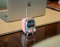 Enceinte Vintage Connectée Pixel Art Tiivoo-2 Rose - Divoom