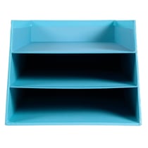 Corbeille à courrier Combo 3 niveaux carton Aquarel - Bleu pastel - x 4 - Exacompta