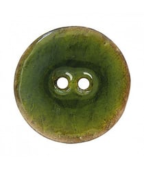 Carte de 1 bouton Coco laqué Vert foncé 30mm - Union Knopf Vert