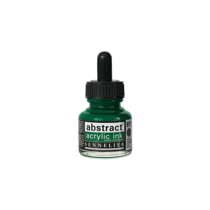 Encre Acrylique en flacon - vert permanent clair - Sennelier